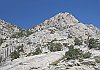 A good view of the granite rock that forms the Sierras of California