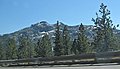 Not much snow is left on the mountain tops.