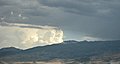 Thunderstorms are brewing over the Sierra