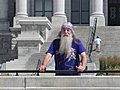 Bill in front of the Utah capitol building.