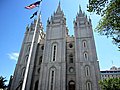 The Mormon Temple of the Church of Latter Day Saints in Salt Lake City