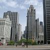 Looking north along the Magnificent Mile of Michigan Avenue