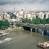 The wheel is on the south - bank of the River Thames