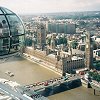 Now high above Big Ben - Parliament and Westminster Abbey