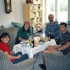 We're now in Berlin - l-r: Jana, Bill, Frank, Guido - At Jana and Guido's apartment where we stayed