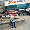 The plaza at Alexanderplatz - We had lunch at the Bistro and Kaffeehaus am Alex