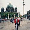 We walked down Unter den Linden - It's lined with museums, embassies, - a university, the opera house, shops and cafes