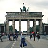 At the east end of 'no mans land' - is the famous Brandenburg Gate