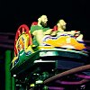 Stefan and Jorgen ride the wild mouse roller coaster