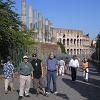 In Rome near the old Forum.  We are accompanied by Louis's friend, Mauro, who lives in Rome. 