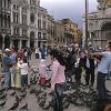 There are more pigeons than tourists in Saint Mark's Square.