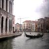 We pass a gondola as we cruise up the Grand Canal.