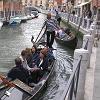 A couple of the more than 400 gondolas with a private - gondolier you can rent for a romantic and relaxing ride.