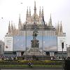 Now, we're in Milan! - Milan's Duomo -- a cathedral and museum, covered by scaffolding. - This is the fourth largest church in Europe.