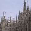 Close up of the beautiful spires of the Duomo