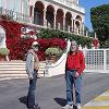Larry and Bill outside the Rothchild Villa