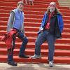 The Cannes Film Festival had just closed prior to our visit. - The red carpet was still there going up the stairs to the theater.