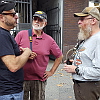 We met friends, Tom and Chris, from Montreal talking here with Iain.
