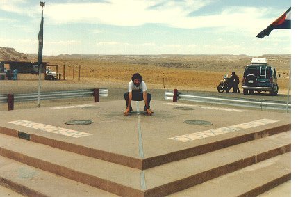 Bill at "Four Corners" where New Mexico, Colorado, Utah, and Arizona meet