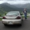 Bill and our Pontiac Grand Prix rental car