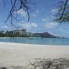 April 3 - Now on Oahu, a view of Diamond Head from the west end of Waikiki