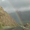 On the west side of the island we came across a beautiful rainbow.