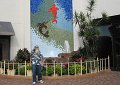 Mural outside Waikiki Shopping Center.