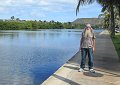 We took a walk along Ala Wai Canal at the northern edge of Waikiki.