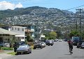 We went out for a walk in the neighborhood on the north side of the - Ala Wai Canal. Note how the homes are built on the sides of the hills.