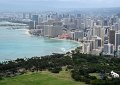 The view of Waikiki from the top of Diamond Head.