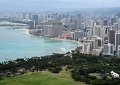 The view of Waikiki from the top of Diamond Head.