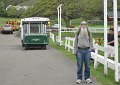 We await the start of the tour of the ranch.  They have buses, open-air trailers, - four wheeled drive vehicles, horses and ATVs for the various tours that are available.