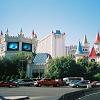 Wide view of the Excalibur - We walked from here to the Stratosphere and back.