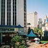 Day 3-October 9 - The view from the walkway connecting the MGM Grand - to the Tropicana as we look toward the Excalibur