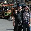 It's Monday morning now. Here are Norman and Bill on Main Street at Disneyland!