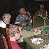 Dinner at John and Carl's home in Los Angeles - Around table clockwise: Jim, Bill, Mel, Joe, Dick