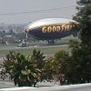 As we returned to northern California on Sunday via I-5 - we saw the Goodyear blimp alongside the road.