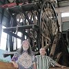 A replica of the steamboat's paddle wheel.