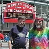 Our day in Chicago starts near Wrigley Field - where the Cubs are about to play the Cardinals.