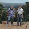 The view from the top of the trail. - We could see Colorado Springs below us.