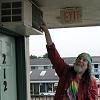 Wednesday, July 9 - We had a bird's nest over the air conditioner for our motel room.