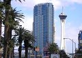 The new Fontainebleu next to the Stratosphere tower.