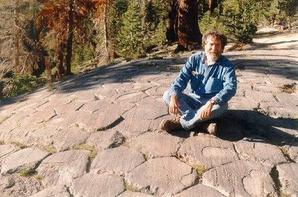 Bill sitting on top of postpiles