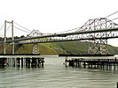 Approaching the Carquinez Bridge that spans the Carquinez Strait. - Interstate 80 goes over the bridge between Crockett and Vallejo.