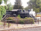 Old steam locomotive at the Martinez station