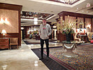 Larry in the lobby of the Silver Legacy Hotel.