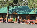 June 17: We spent our first night in Room 1 of this motel, the Woodsman Country Lodge in Crescent, Oregon