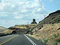 We spotted this interesting rock formation along the highway.