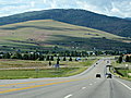 The rolling countryside near Missoula, Montana