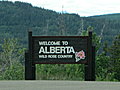 We pass through customs and enter Alberta, Canada
